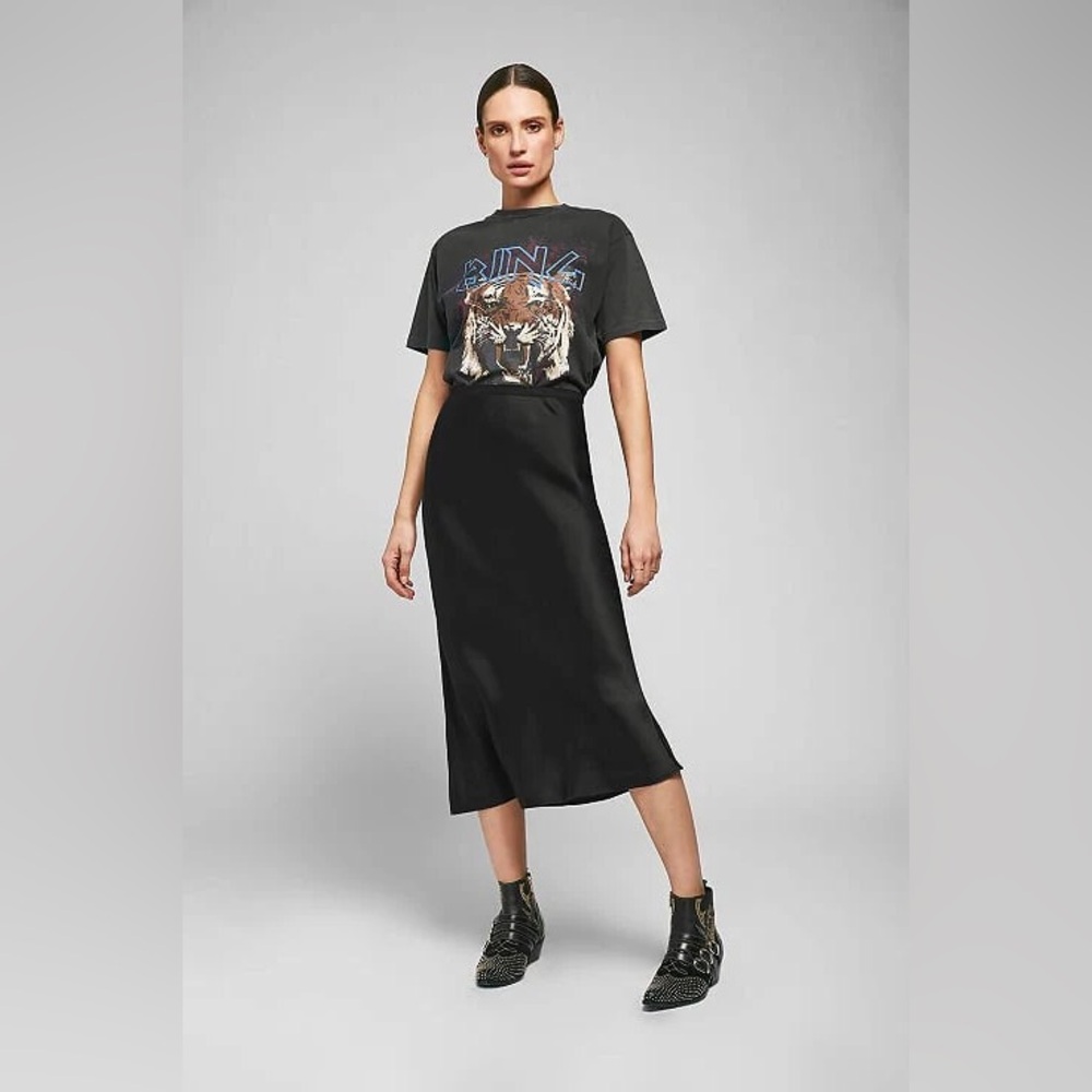 Anine Bing Silk Bar Skirt